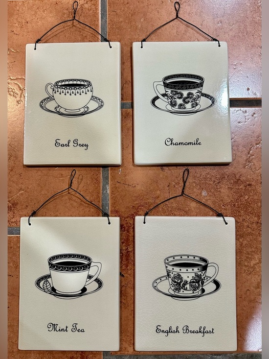 Source Unknown Other - Teacups Tiles Wall Decor